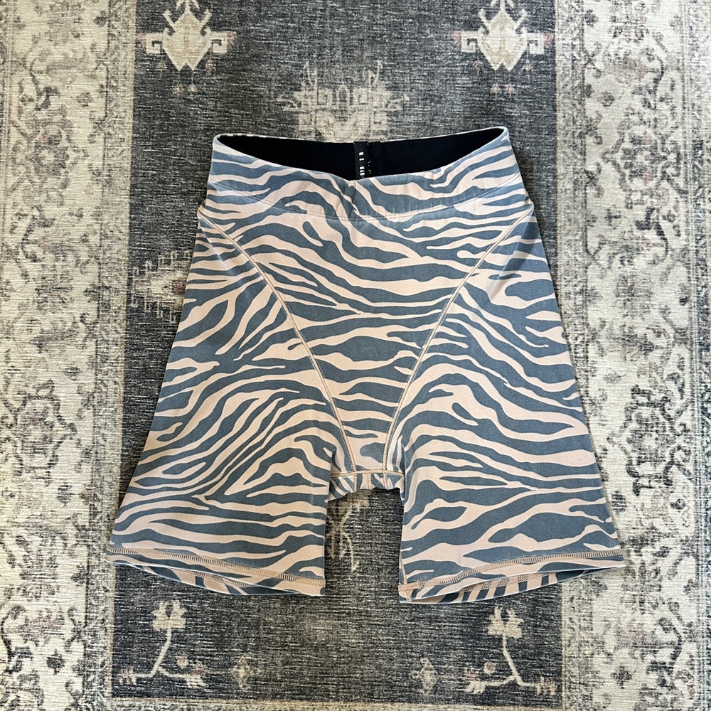 Adam Selman Sport Zebra Bike Short Sz 0/XS